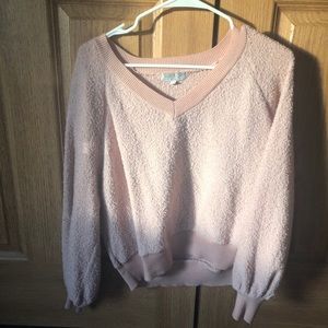 pink sweater